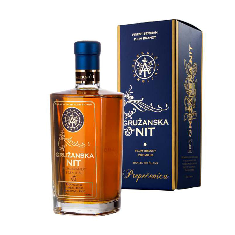 GRUZANSKA NIT Plum Brandy PREMIUM Aged 6 Years 6/750ml