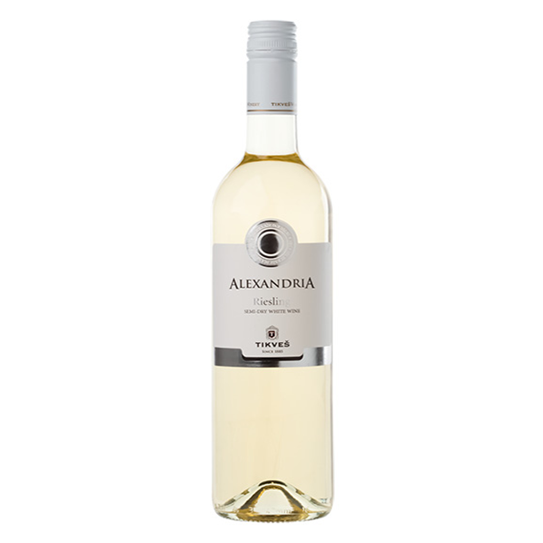 TIKVES Alexandria Riesling Semi-Dry White Wine 6/750ml