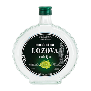 VRSACKO VINOGORJE Muskatna Lozova Rakija [Grape Brandy] 6/750ml